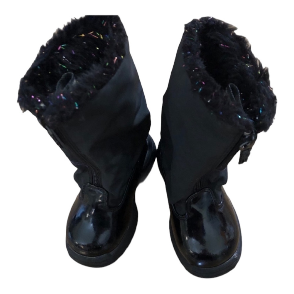 Totes Boots Icycle Black with Snowflakes Size 6M (baby)